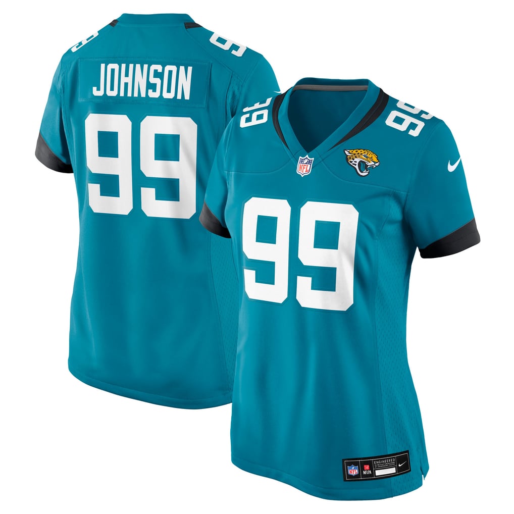 Women's Jacksonville Jaguars Austin Johnson Teal Team Game Jersey