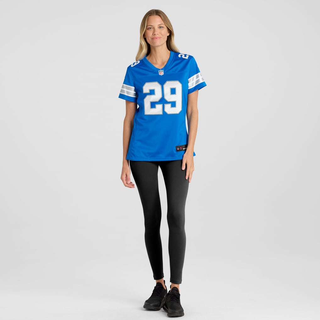 Women's Detroit Lions Avonte Maddox Blue Team Game Jersey