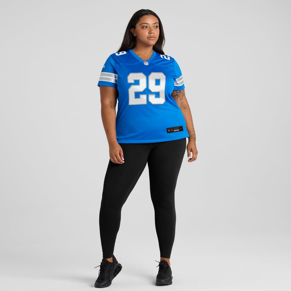 Women's Detroit Lions Avonte Maddox Blue Team Game Jersey