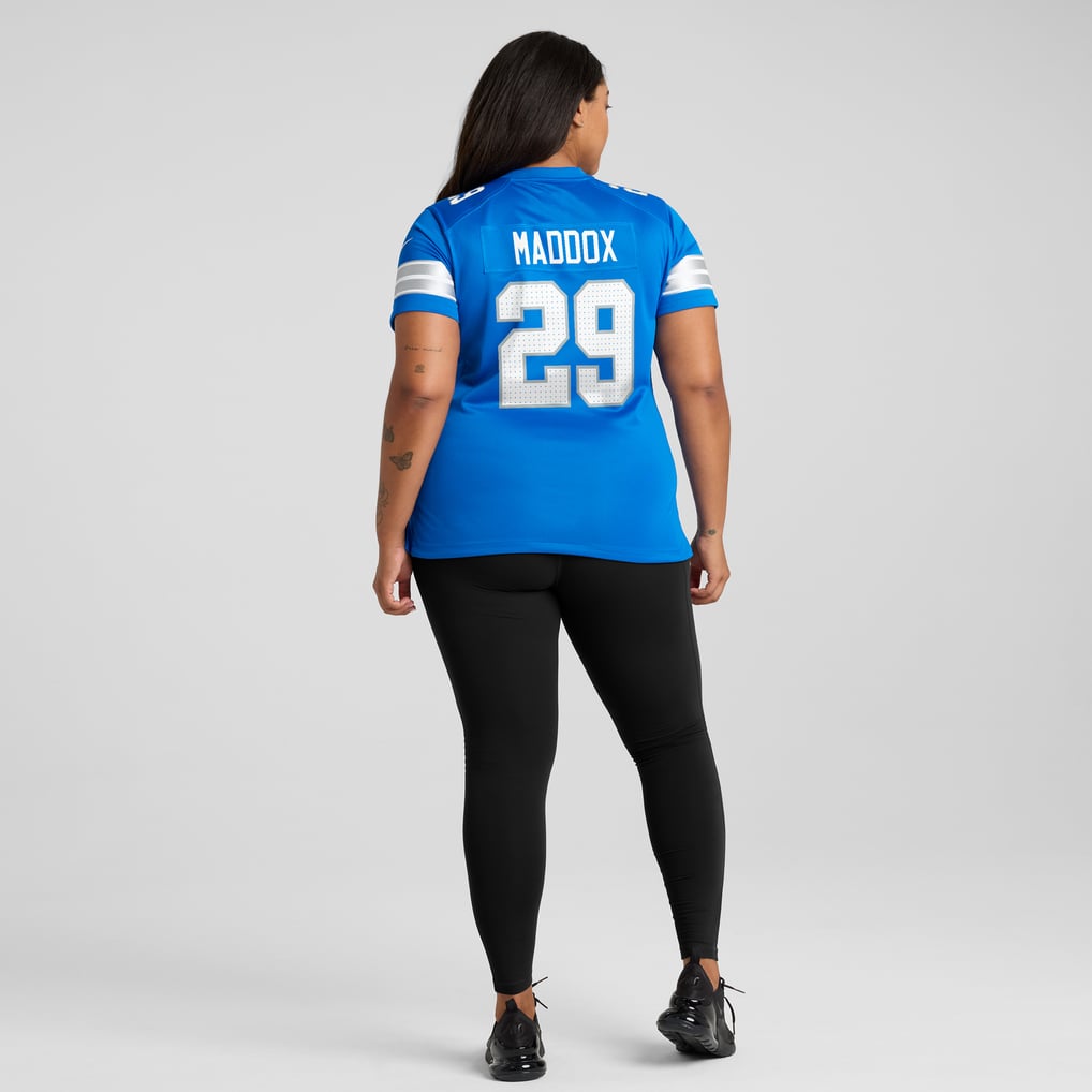 Women's Detroit Lions Avonte Maddox Blue Team Game Jersey