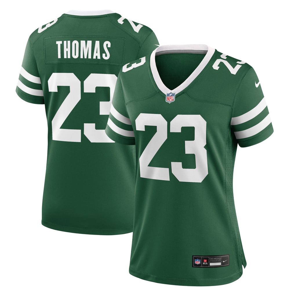 Women's New York Jets Azareye'h Thomas Legacy Green Team Game Jersey