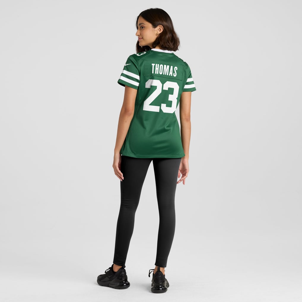 Women's New York Jets Azareye'h Thomas Legacy Green Team Game Jersey