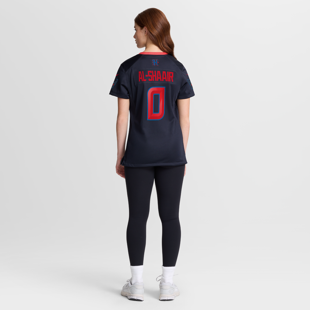 Women's Houston Texans Azeez Al-Shaair Navy Alternate Game Jersey