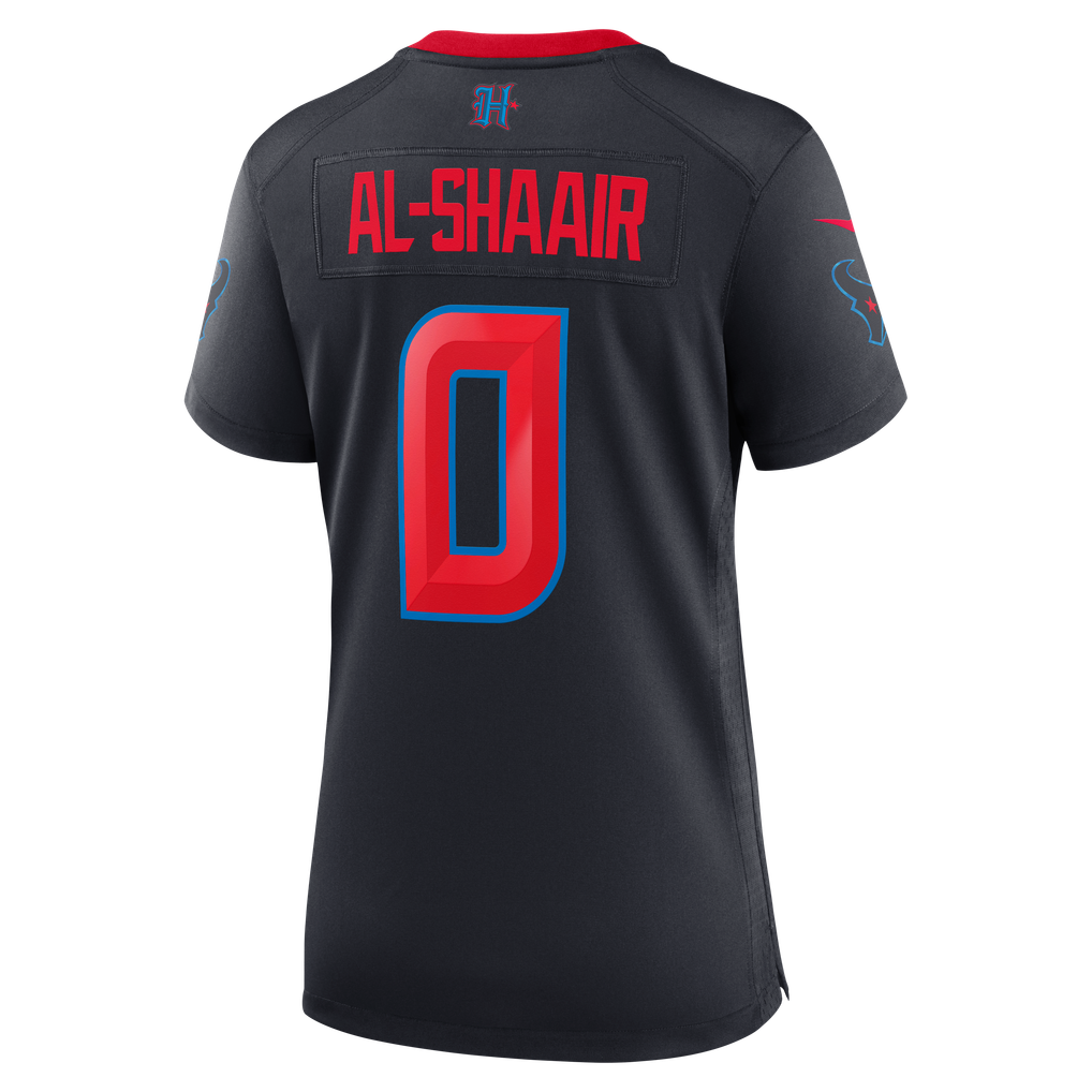 Women's Houston Texans Azeez Al-Shaair Navy Alternate Game Jersey