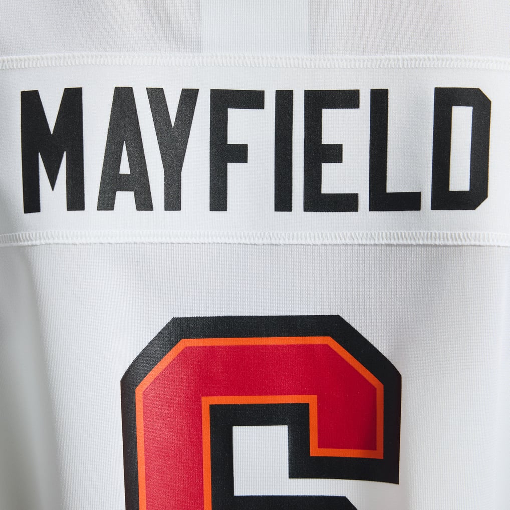 Women's Tampa Bay Buccaneers Baker Mayfield White Away Game Jersey