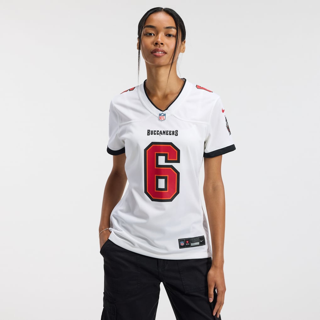 Women's Tampa Bay Buccaneers Baker Mayfield White Away Game Jersey