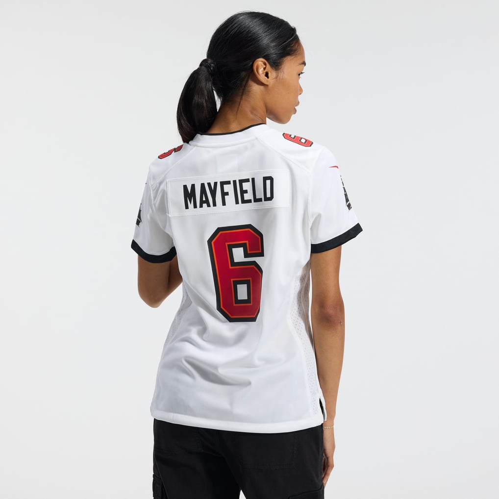 Women's Tampa Bay Buccaneers Baker Mayfield White Away Game Jersey