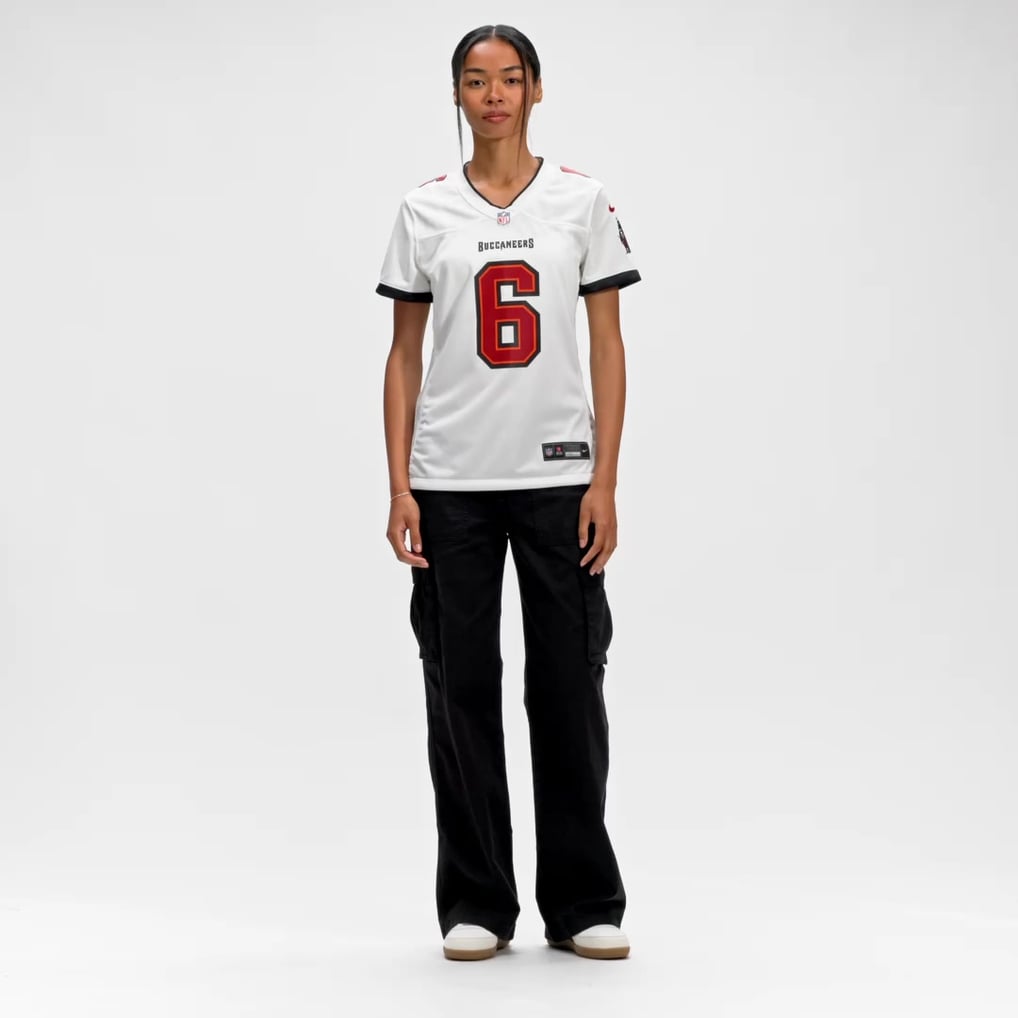 Women's Tampa Bay Buccaneers Baker Mayfield White Away Game Jersey