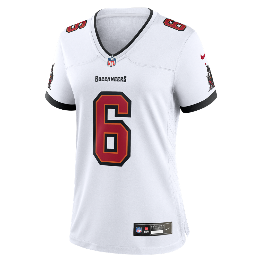 Women's Tampa Bay Buccaneers Baker Mayfield White Away Game Jersey