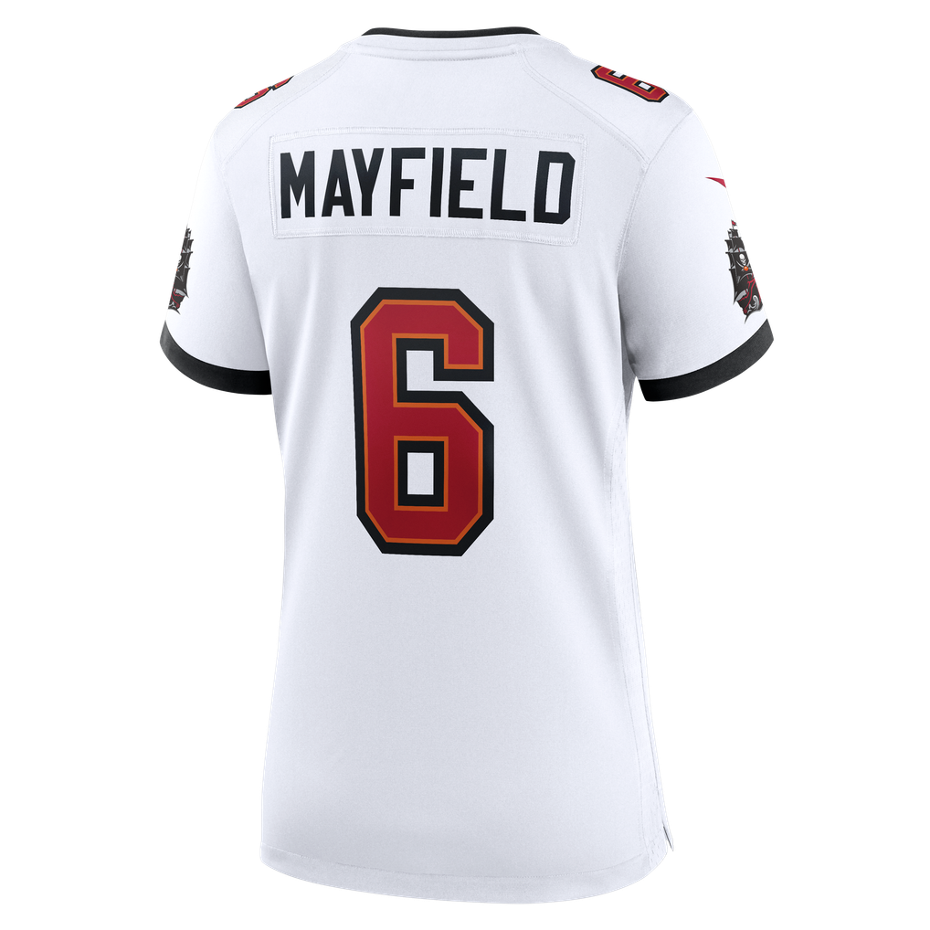 Women's Tampa Bay Buccaneers Baker Mayfield White Away Game Jersey