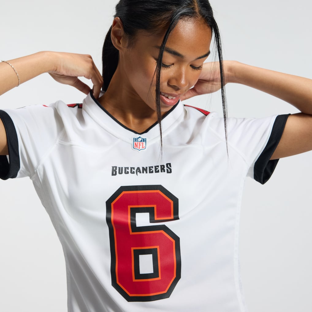 Women's Tampa Bay Buccaneers Baker Mayfield White Away Game Jersey