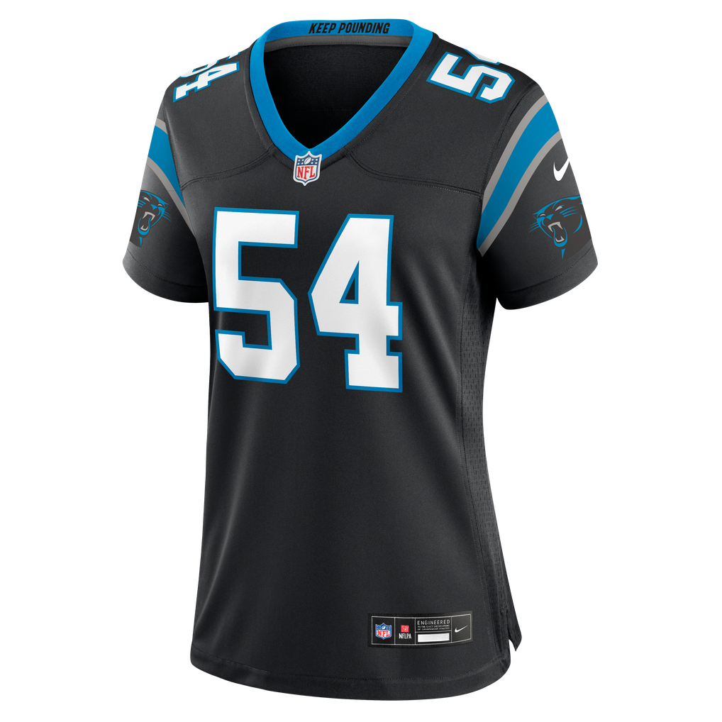 Women's Carolina Panthers Bam Martin Scott Black Team Game Jersey