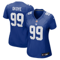 Women's New York Giants Basil Okoye Royal Team Game Jersey