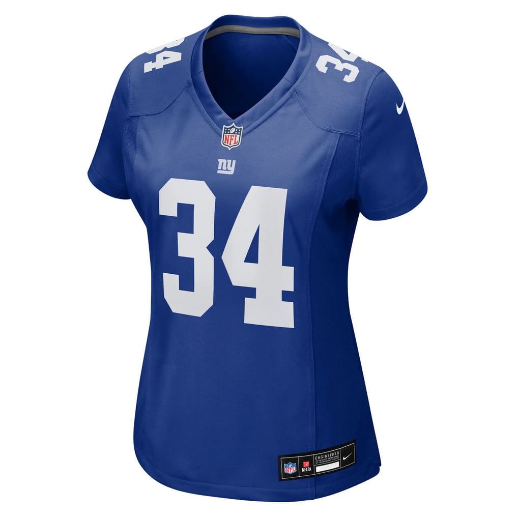 Women's New York Giants Beau Brade Royal Team Game Jersey