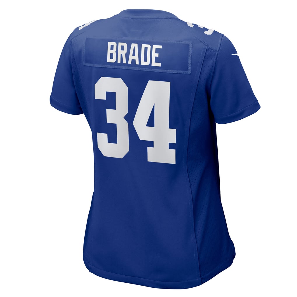 Women's New York Giants Beau Brade Royal Team Game Jersey