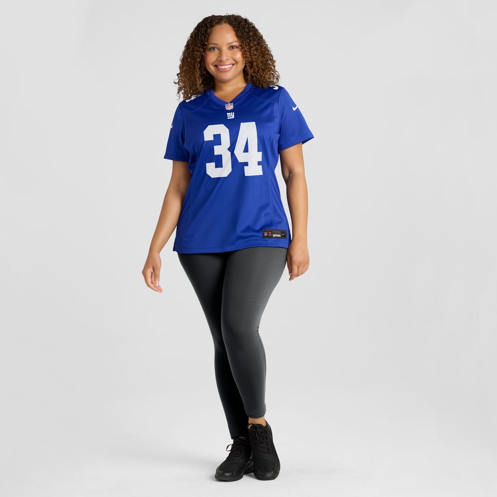 Women's New York Giants Beau Brade Royal Team Game Jersey