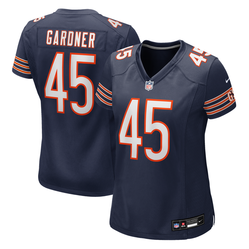 Women's Chicago Bears Beau Gardner Navy Team Game Jersey