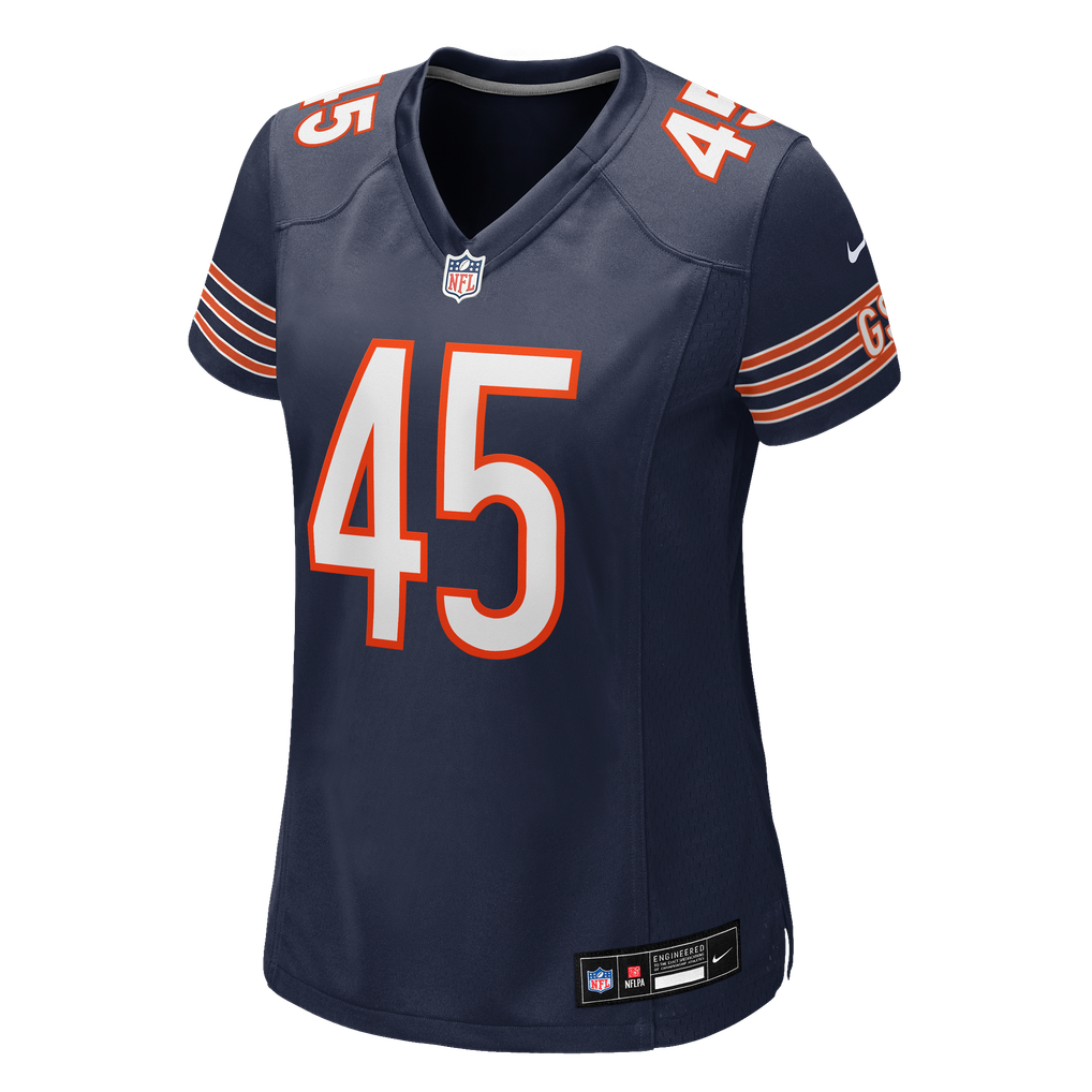 Women's Chicago Bears Beau Gardner Navy Team Game Jersey