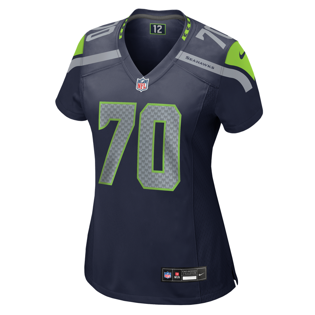 Women's Seattle Seahawks Beau Stephens College Navy Team Game Jersey
