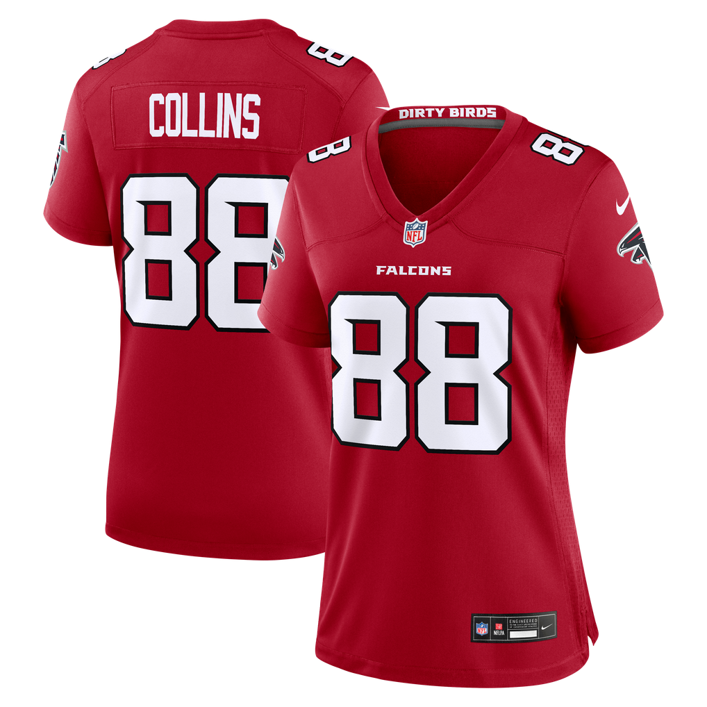 Women's Atlanta Falcons Beaux Collins Red Team Game Jersey
