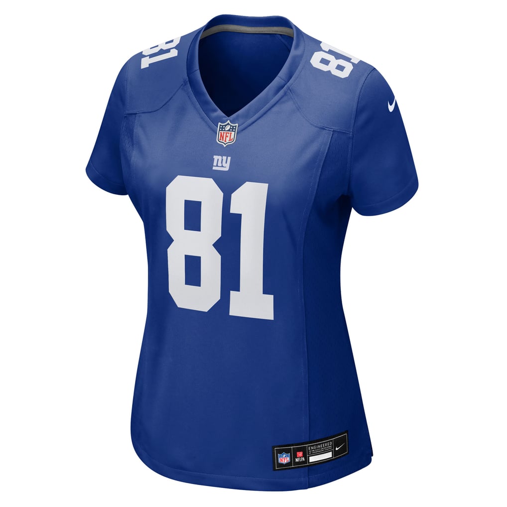 Women's New York Giants Beaux Collins Royal Team Game Jersey