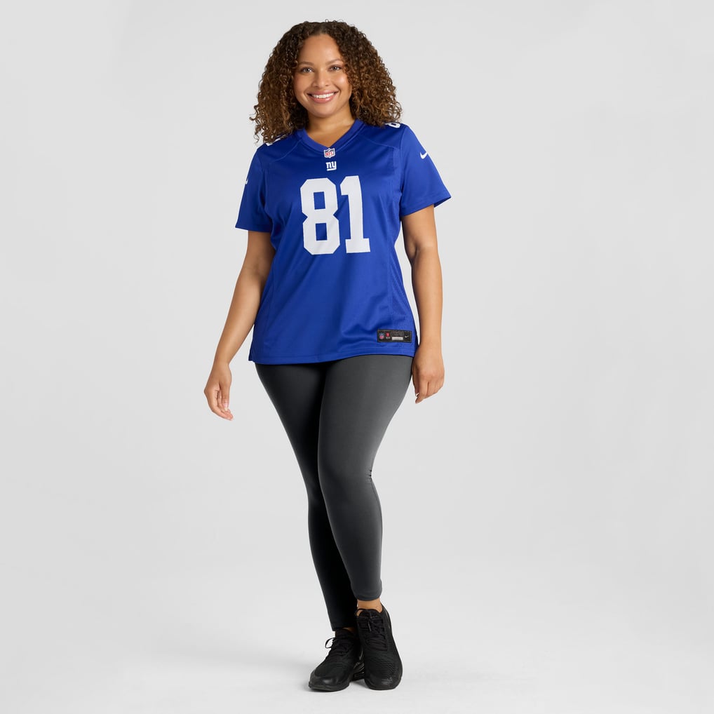 Women's New York Giants Beaux Collins Royal Team Game Jersey