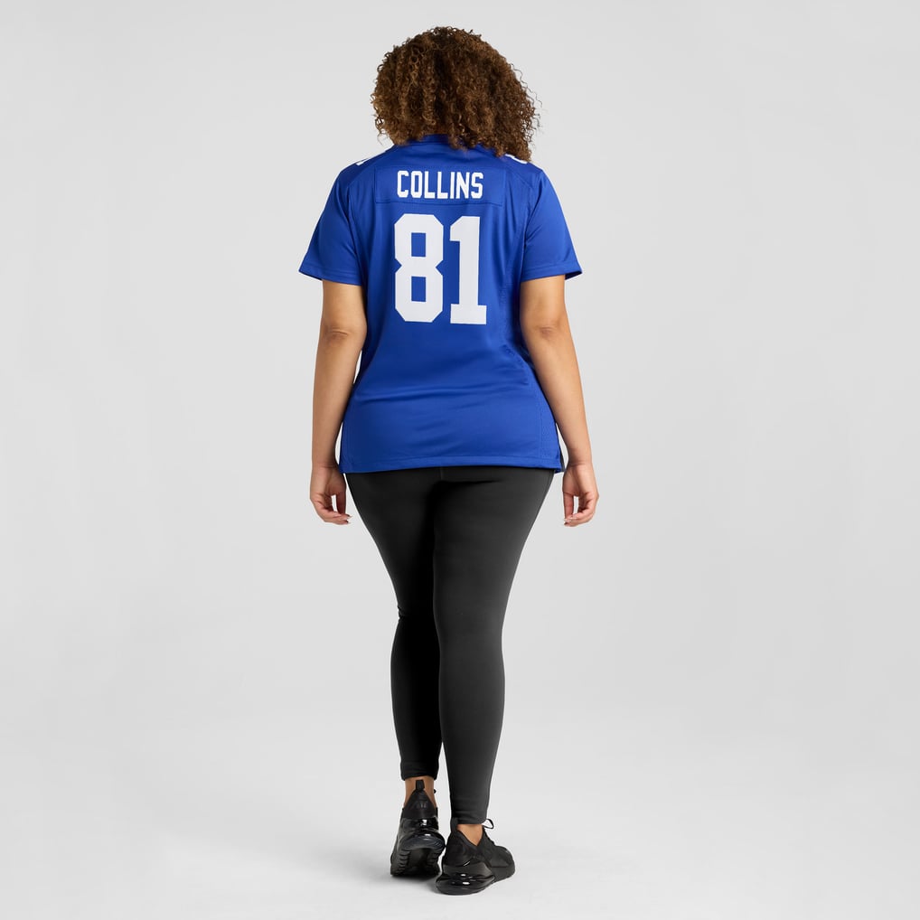 Women's New York Giants Beaux Collins Royal Team Game Jersey