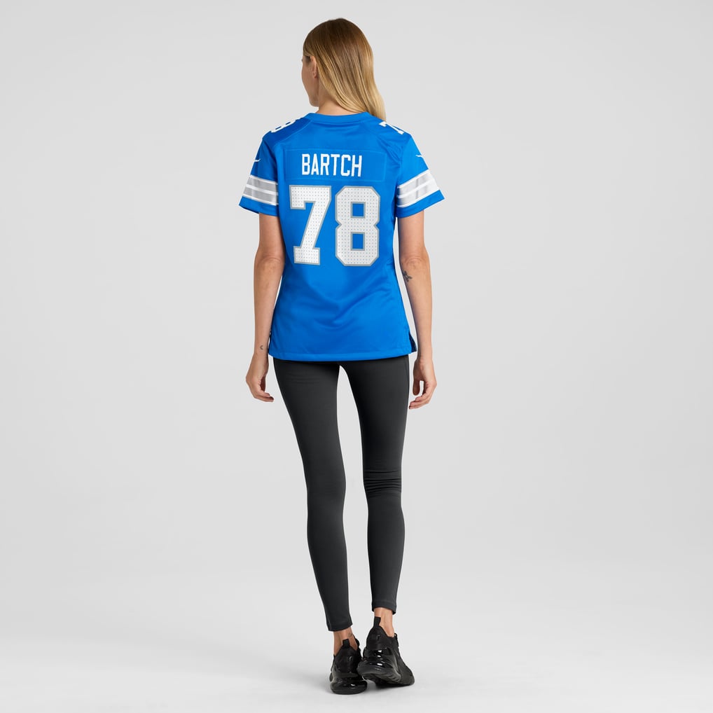 Women's Detroit Lions Ben Bartch Blue Team Game Jersey