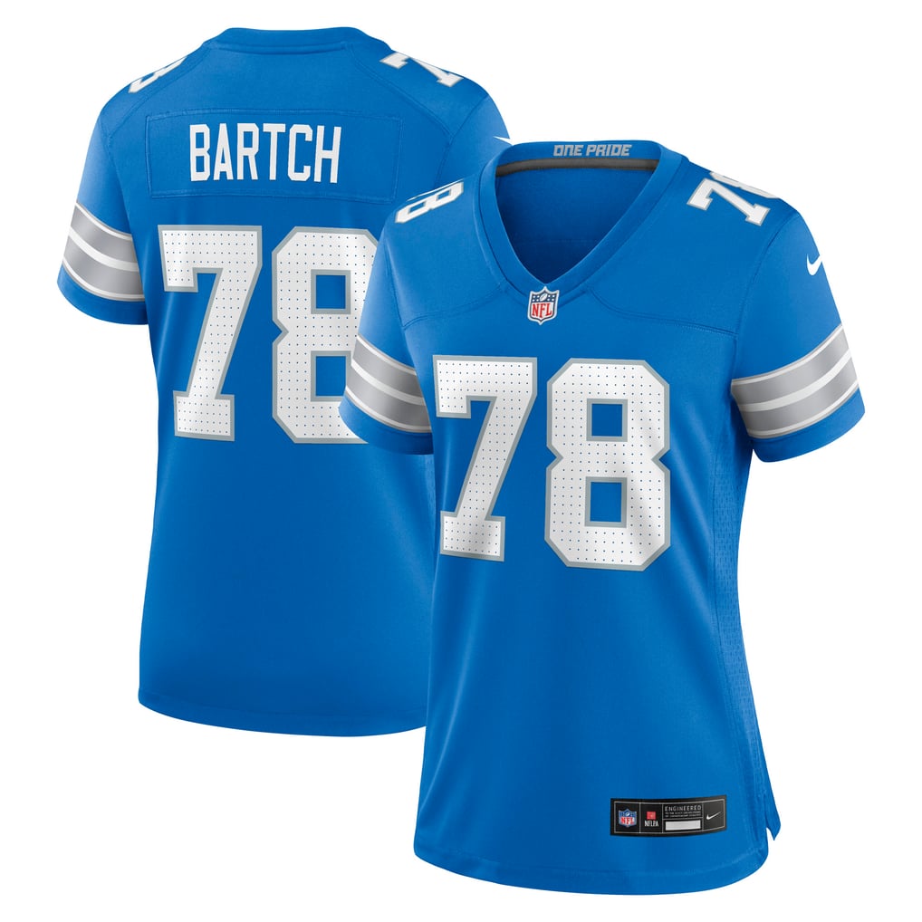 Women's Detroit Lions Ben Bartch Blue Team Game Jersey