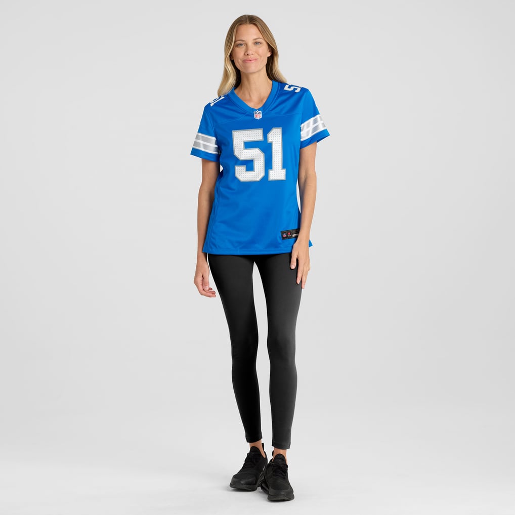 Women's Detroit Lions Ben Niemann Blue Team Game Jersey