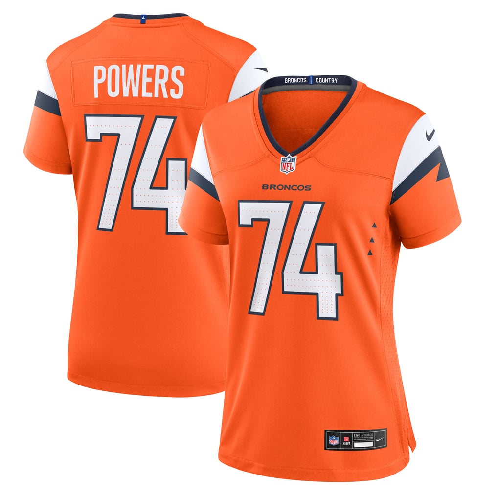 Women's Denver Broncos Ben Powers Orange Team Game Jersey