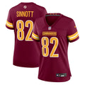 Women's Washington Commanders Ben Sinnott Burgundy Team Game Jersey