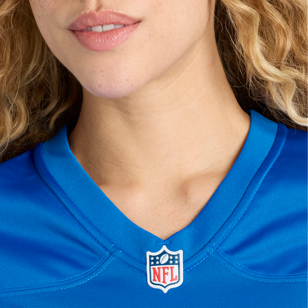 Women's Detroit Lions Ben Stille Blue Team Game Jersey