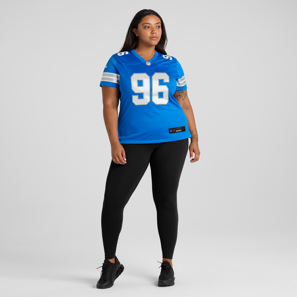 Women's Detroit Lions Ben Stille Blue Team Game Jersey