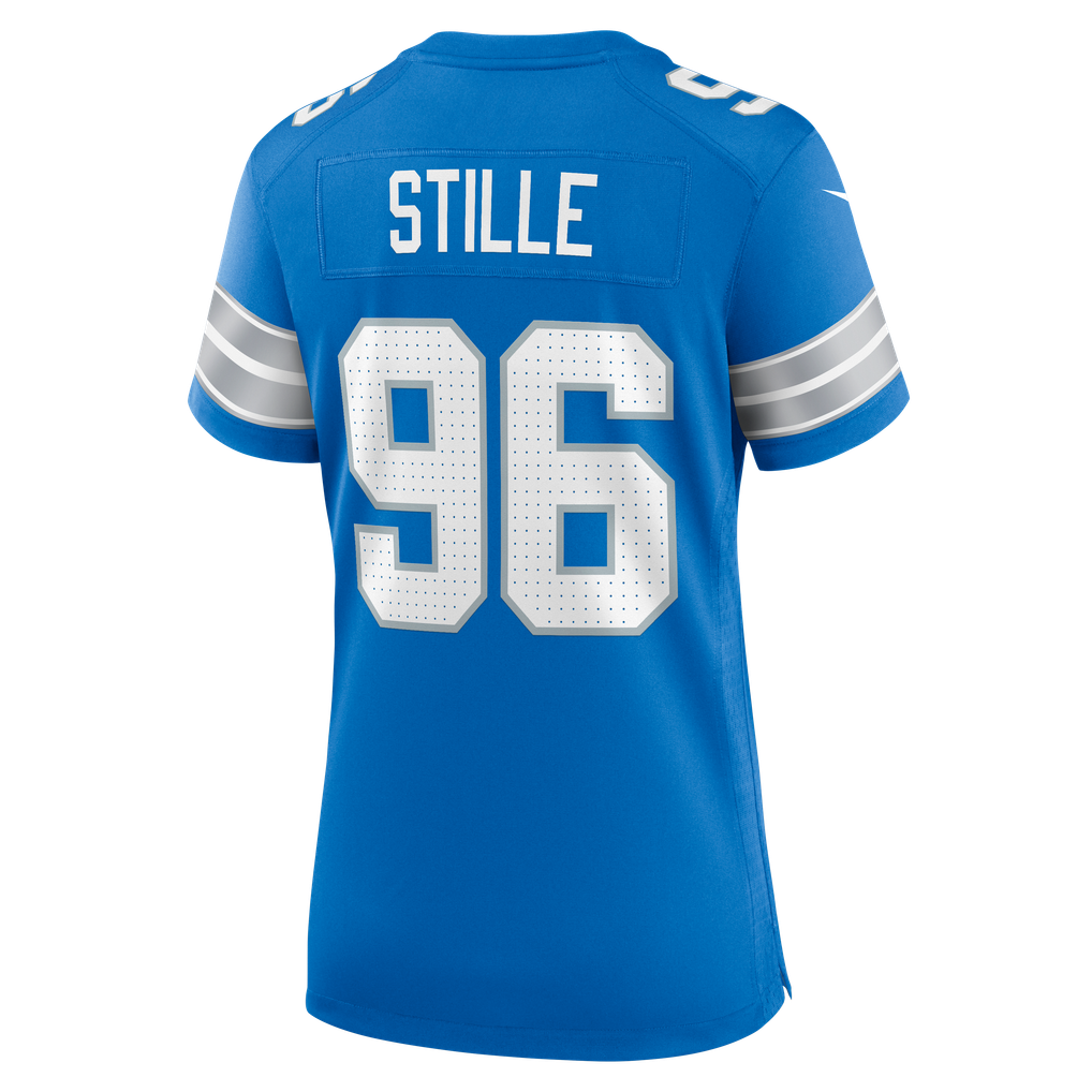 Women's Detroit Lions Ben Stille Blue Team Game Jersey