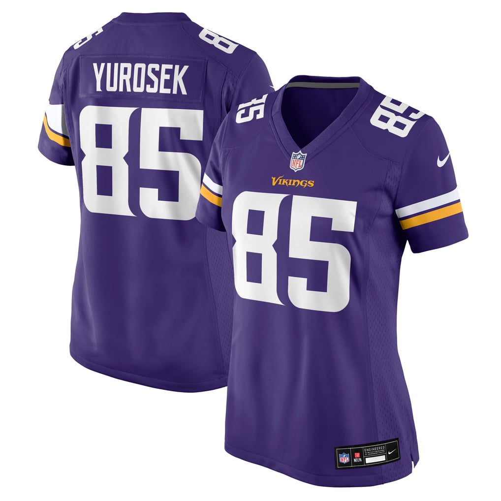 Women's Minnesota Vikings Ben Yurosek Purple Team Game Jersey