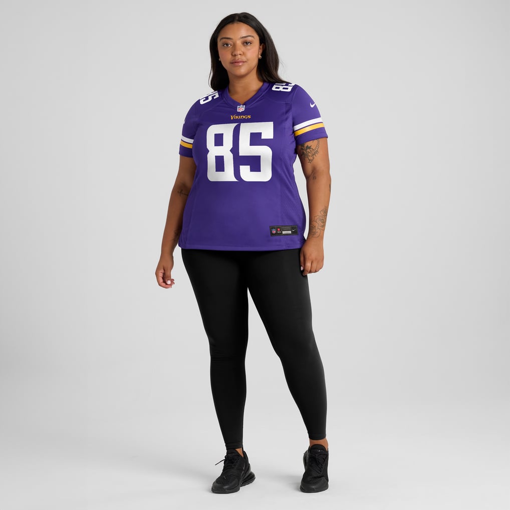 Women's Minnesota Vikings Ben Yurosek Purple Team Game Jersey