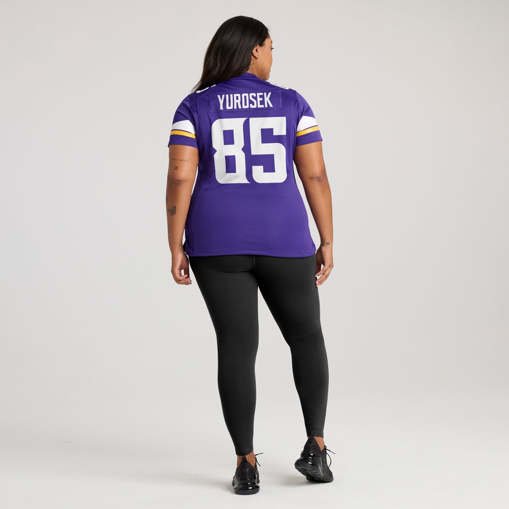 Women's Minnesota Vikings Ben Yurosek Purple Team Game Jersey