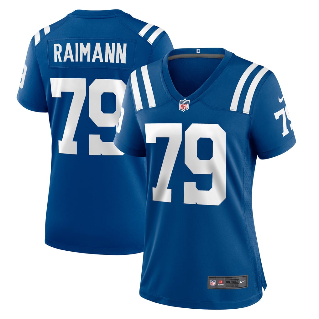 Women's Indianapolis Colts Bernhard Raimann Royal Player Game Jersey
