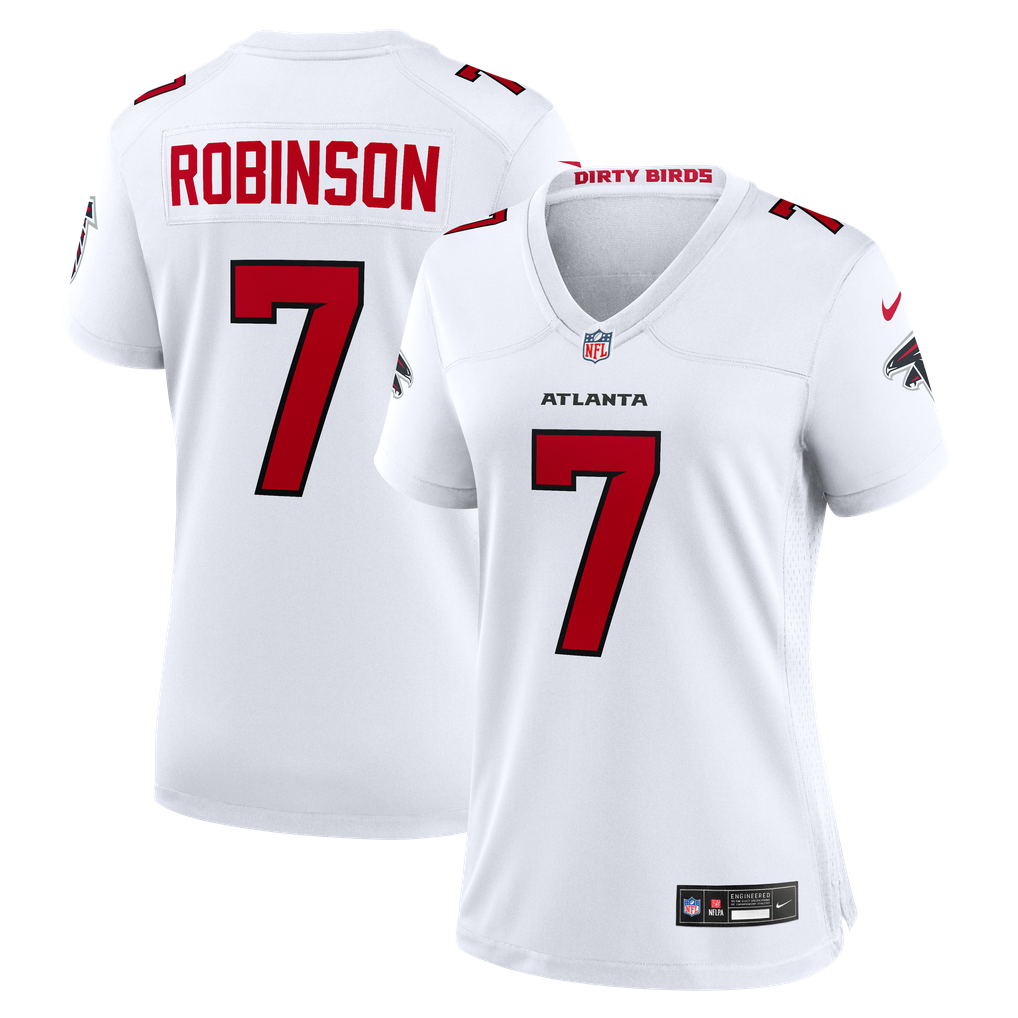 Women's Atlanta Falcons Bijan Robinson White Game Jersey