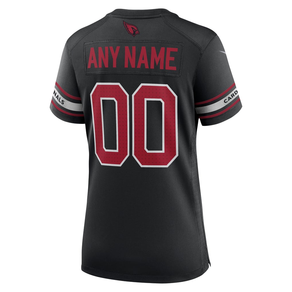 Women's Arizona Cardinals Black Alternate Custom Game Jersey