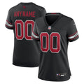 Women's Arizona Cardinals Black Alternate Custom Game Jersey