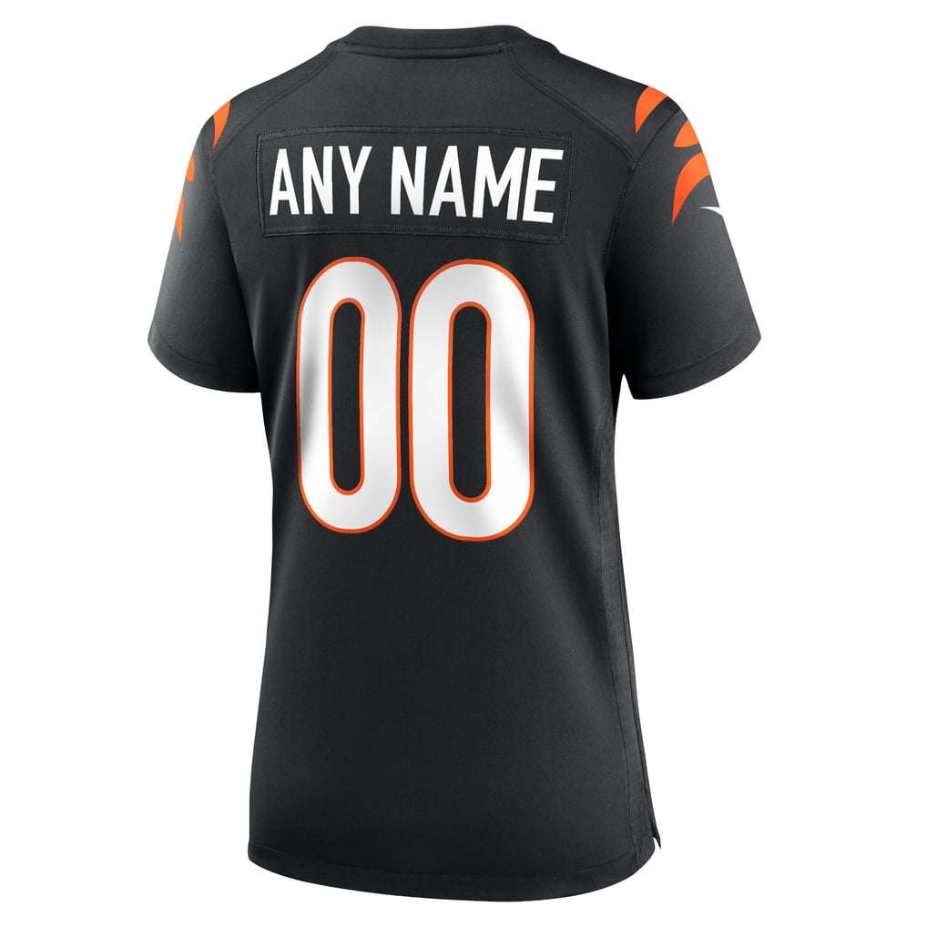 Women's Cincinnati Bengals Black Game Custom Jersey