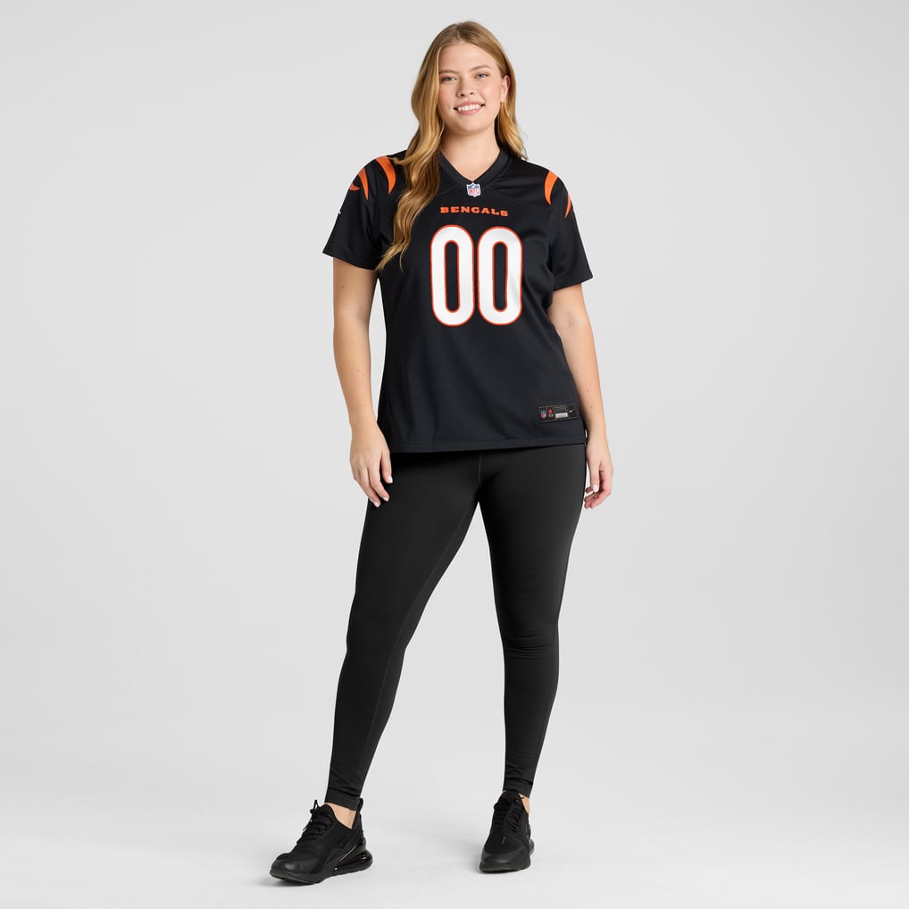 Women's Cincinnati Bengals Black Game Custom Jersey