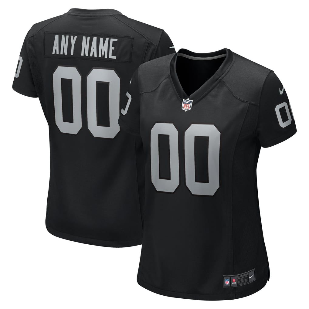 Women's Black Las Vegas Raiders Custom Game Jersey