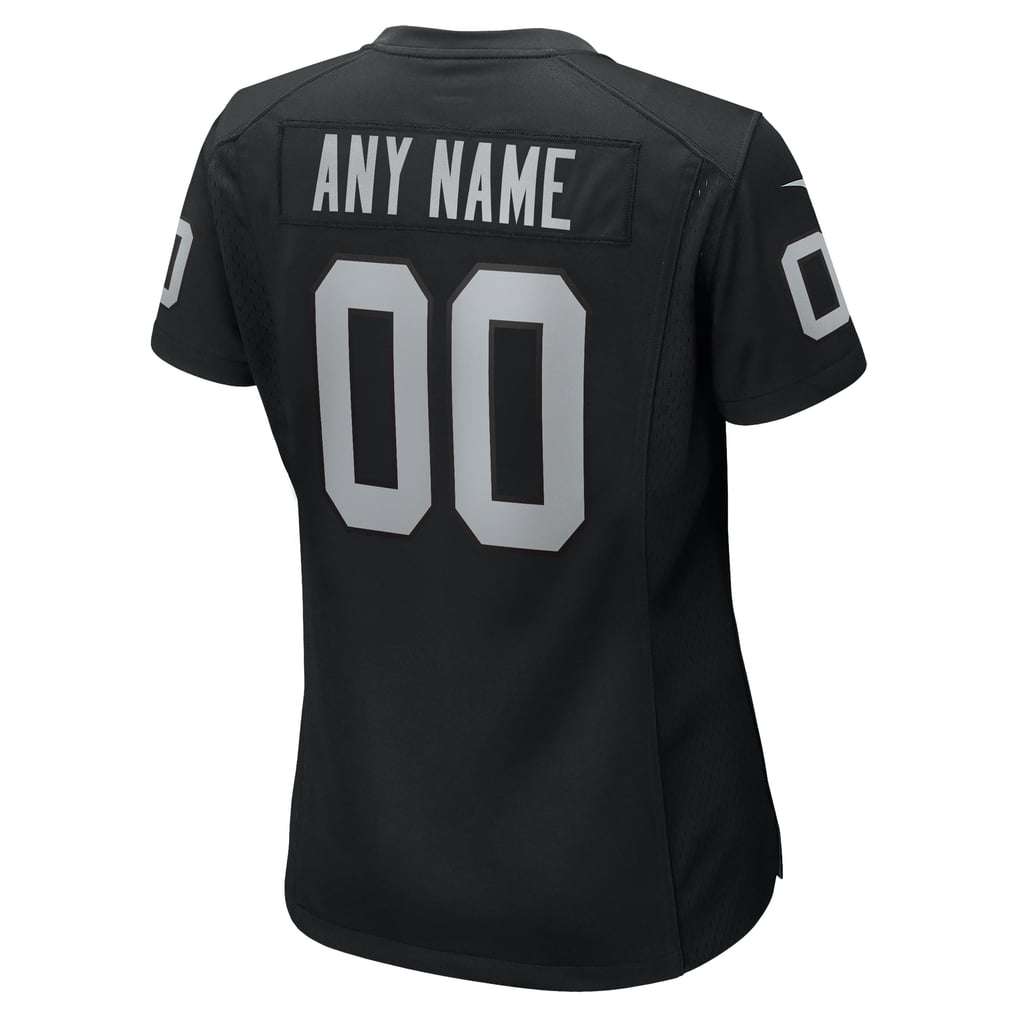 Women's Black Las Vegas Raiders Custom Game Jersey