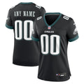 Women's Philadelphia Eagles Black Alternate Custom Game Jersey