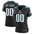 Women's Philadelphia Eagles Black Alternate Custom Game Jersey