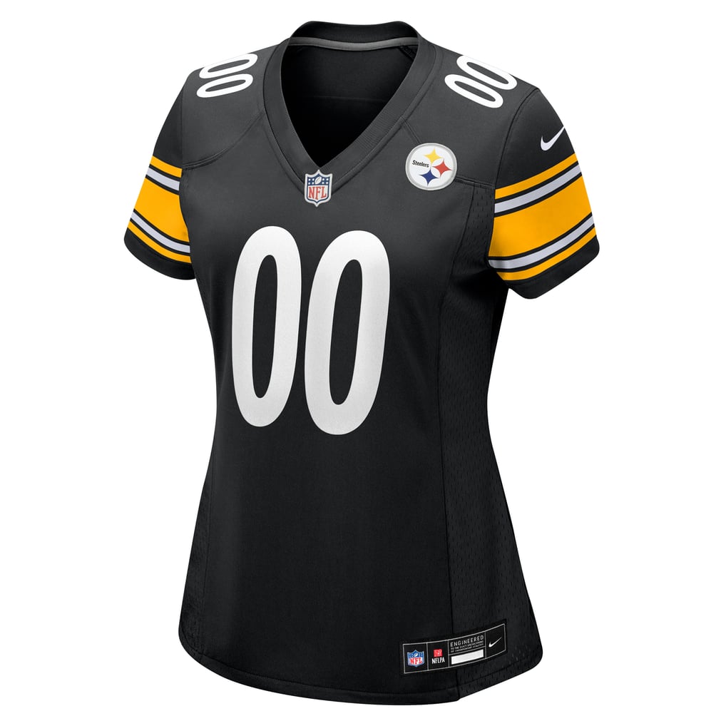 Women's Black Pittsburgh Steelers Custom Game Jersey