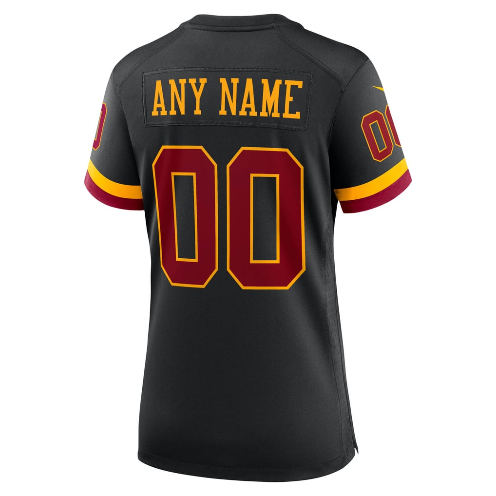 Women's Washington Commanders Black Hail Raiser Alternate Custom Game Jersey